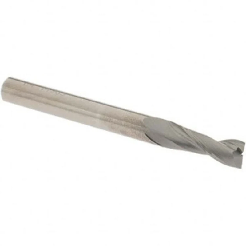 OSG 1/4, 3/4 LOC, 1/4 Shank Diam, 2-1/2 OAL, 2 Flute, Solid Carbide Square End Mill Single End, Uncoated, Spiral Flut...